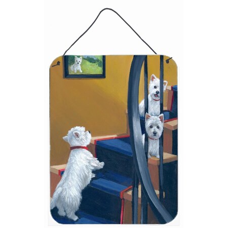 Carolines Treasures 12 x 16 in. Westie Going Up Wall or Door Hanging Prints PPP3204DS1216